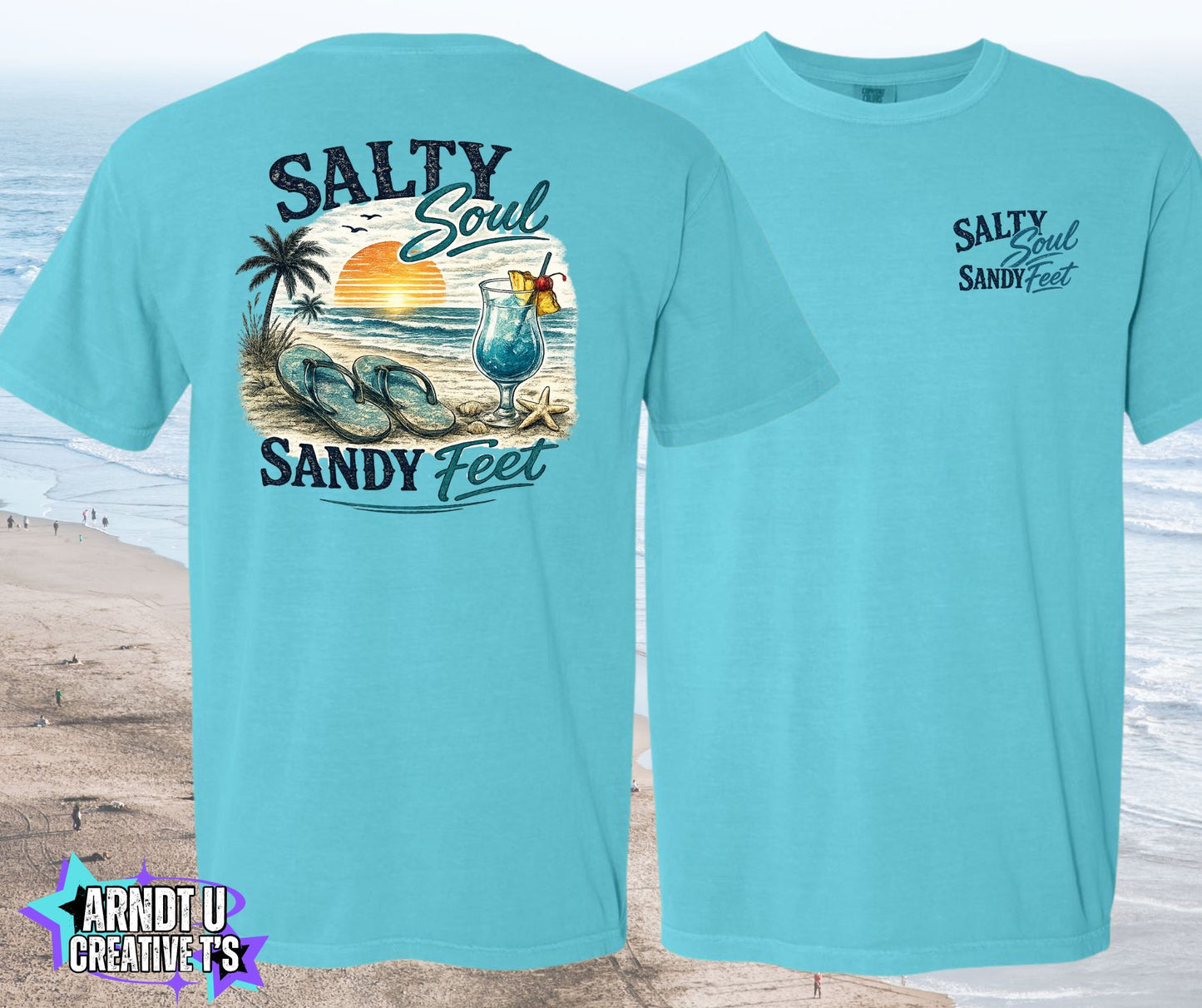 Salty Soul Sandy Feet Flips & A Cocktail