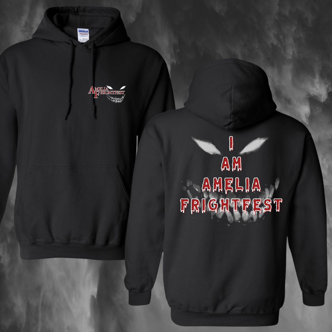 I AM AMELIA FRIGHTFEST FACE LOGO