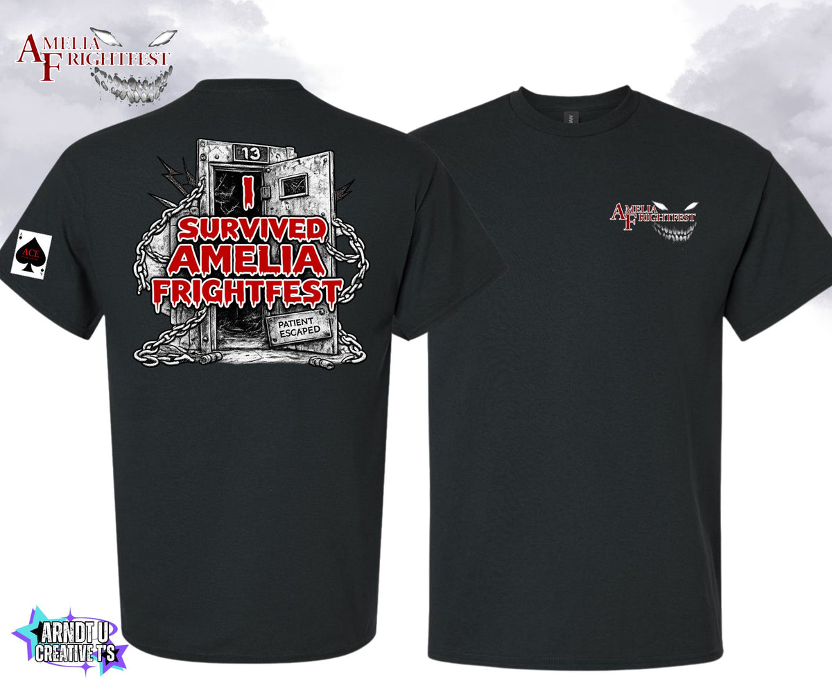 I Survived Amelia Frightfest 2026 Logo