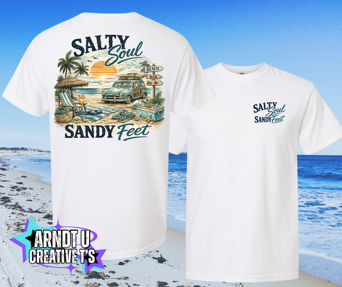 Salty Soul Sandy Feet Old School Beach Wagon