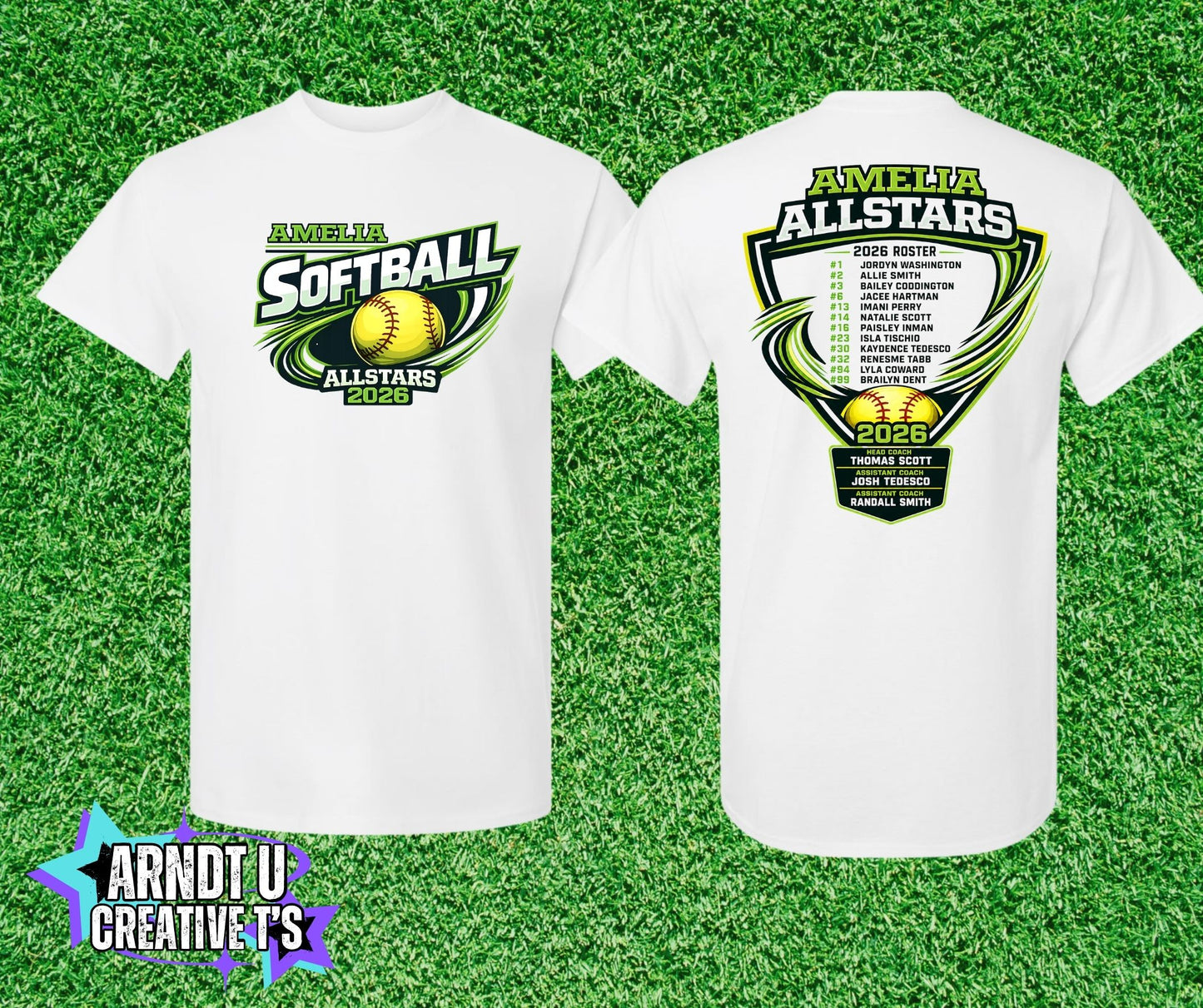 Amelia Ponytails Softball Allstars