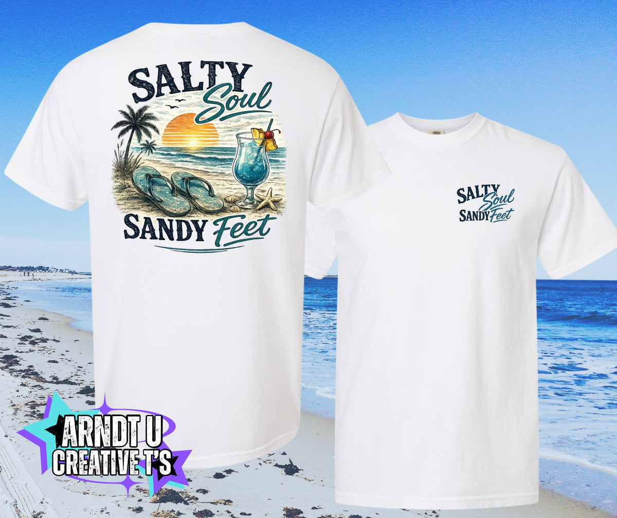 Salty Soul Sandy Feet Flips & A Cocktail