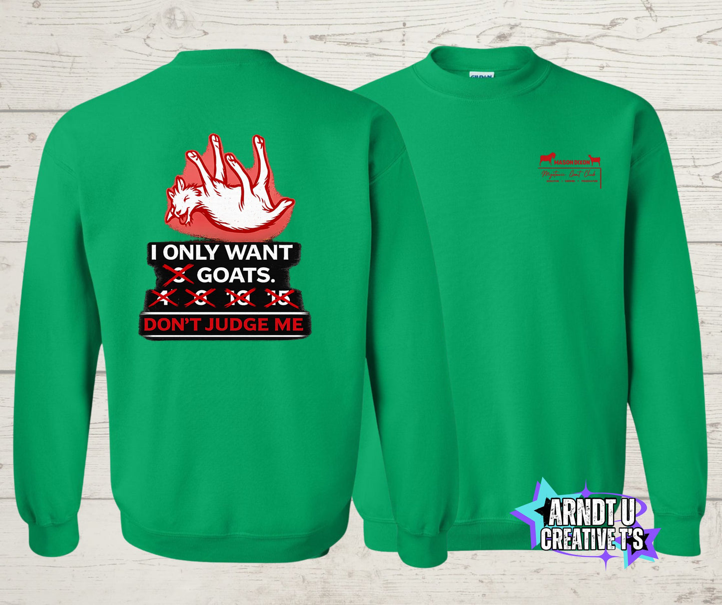 Mason Dixon Myotonic Goat Club Crewneck Sweatshirt