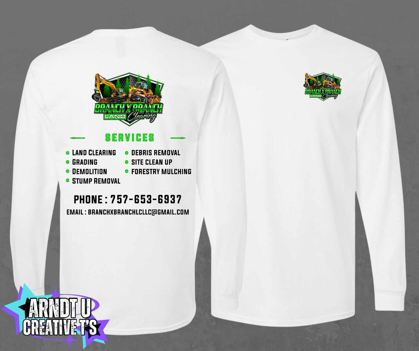 Branch X Branch Land Clearing Long Sleeve
