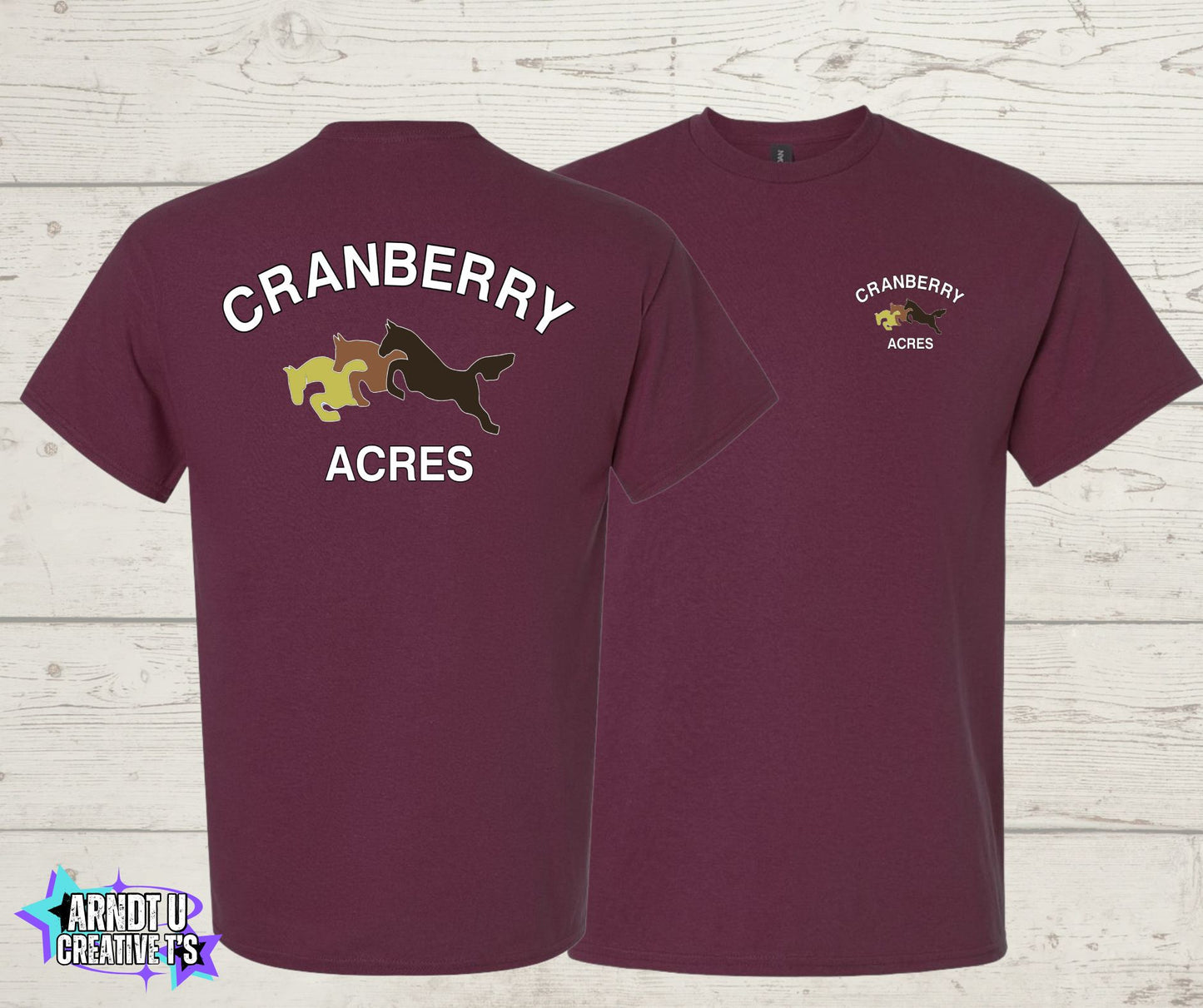 Cranberry Acres Short Sleeve Original Logo