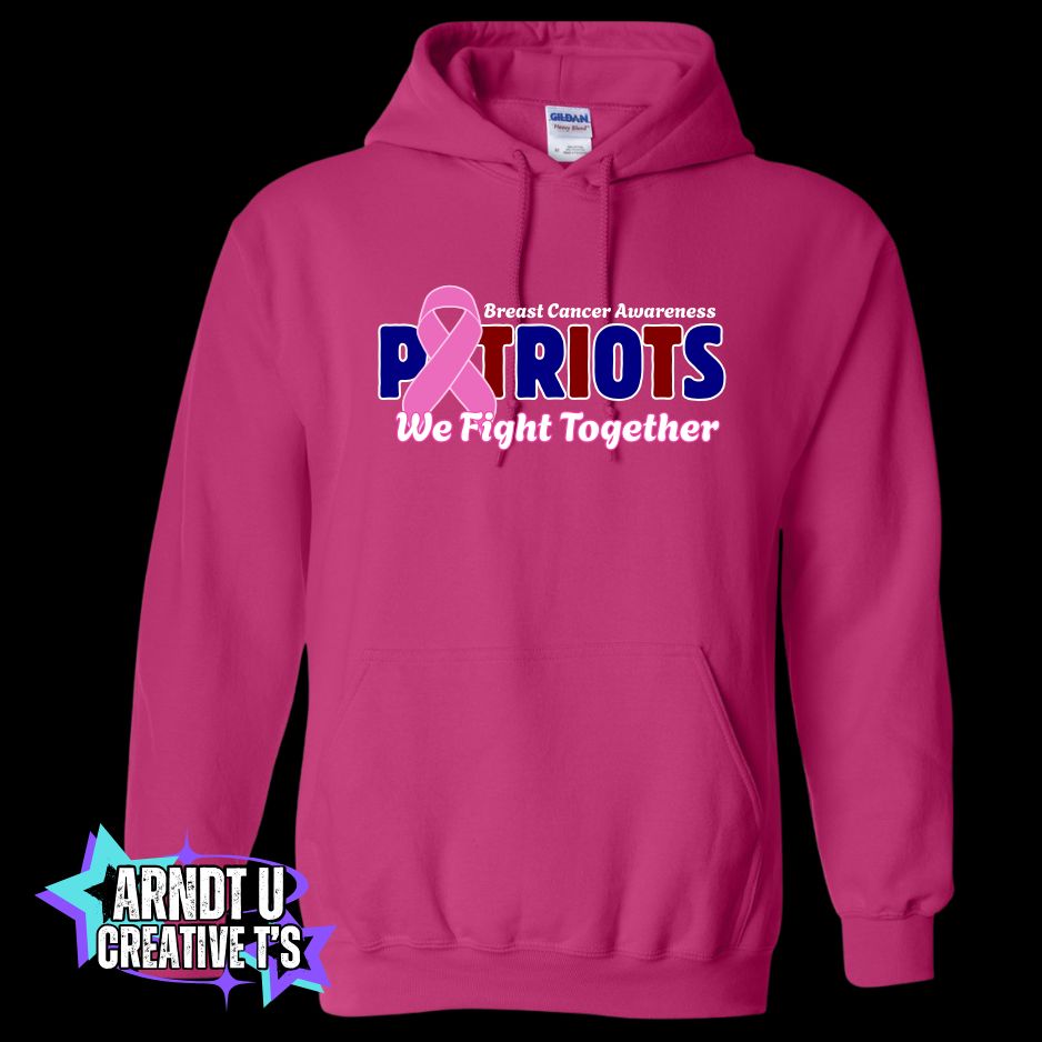 AA Breast Cancer Awareness Front Logo Crewneck & Hoodie Sweatshirts