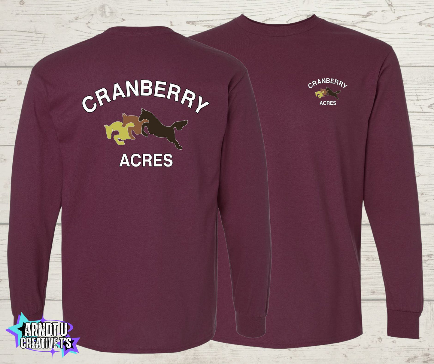 Cranberry Acres Long Sleeve Original Logo