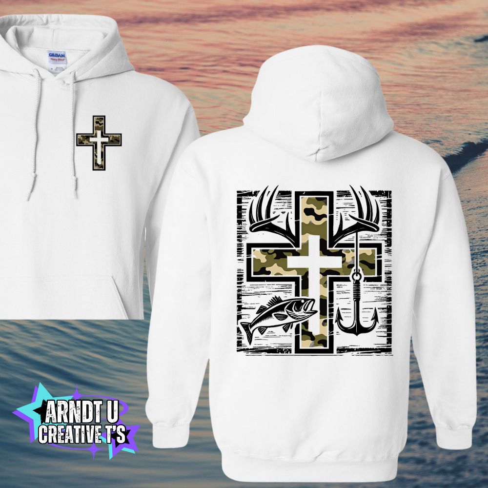 Camo Fishing Cross