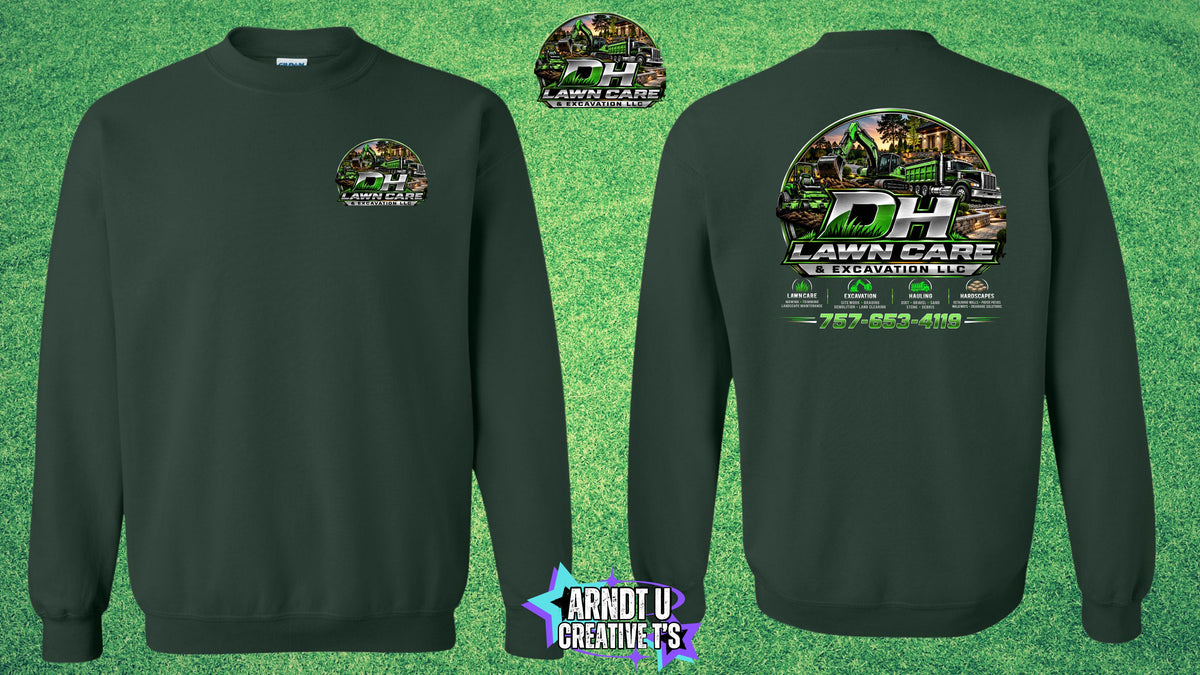 DH Lawn Care & Excavation LLC Crewneck Sweatshirt