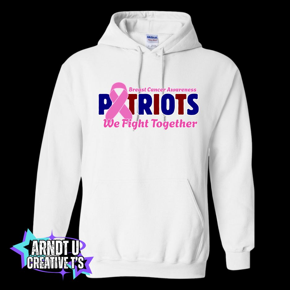 AA Breast Cancer Awareness Front Logo Crewneck & Hoodie Sweatshirts