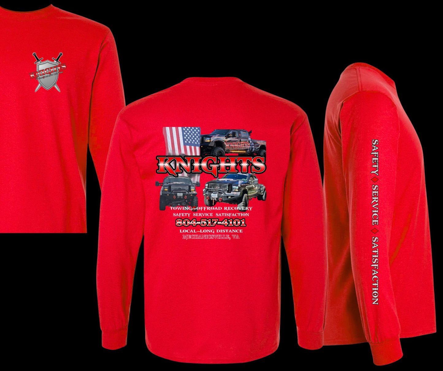 Adult Knights Towing Long Sleeve