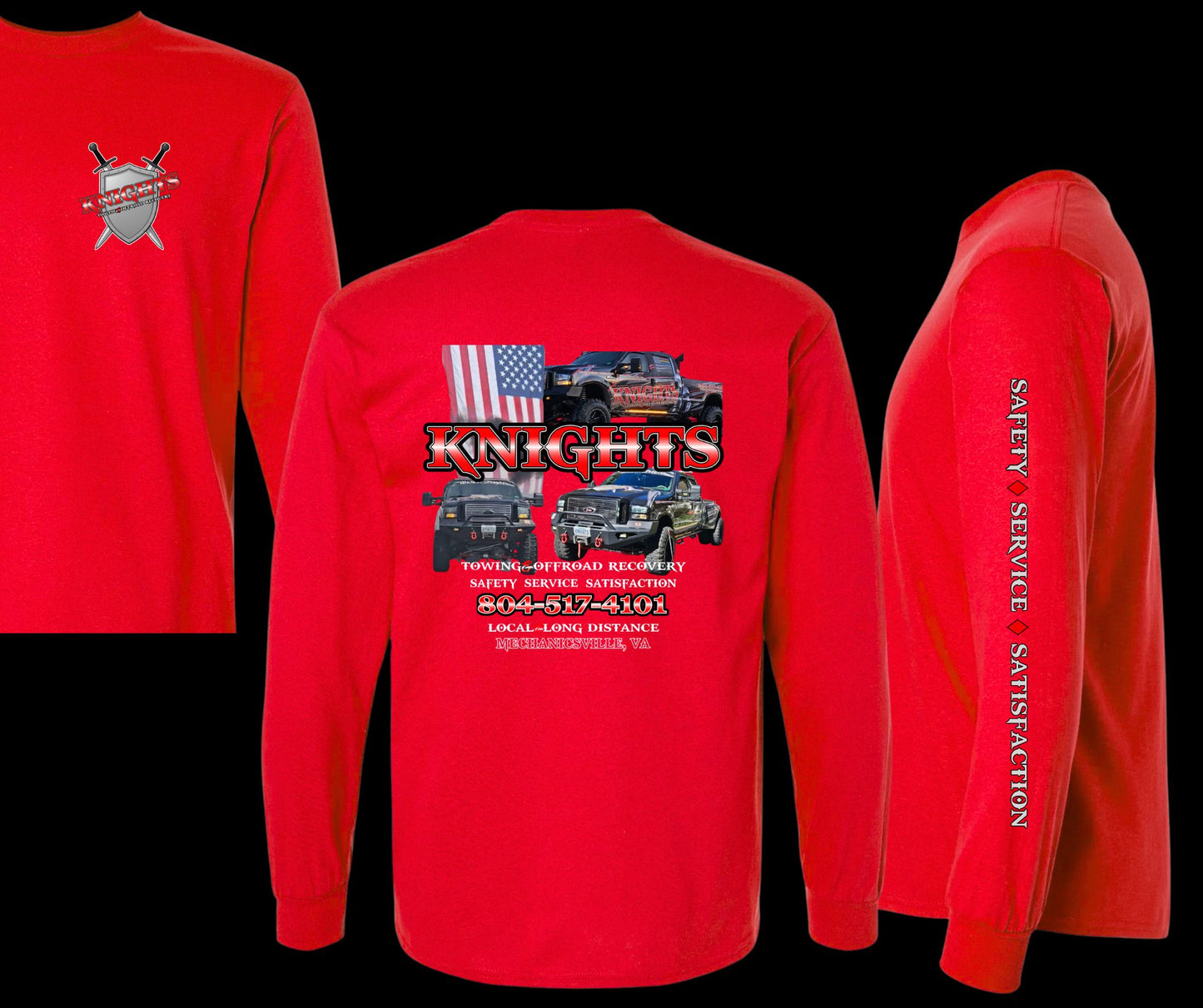 Adult Knights Towing Long Sleeve