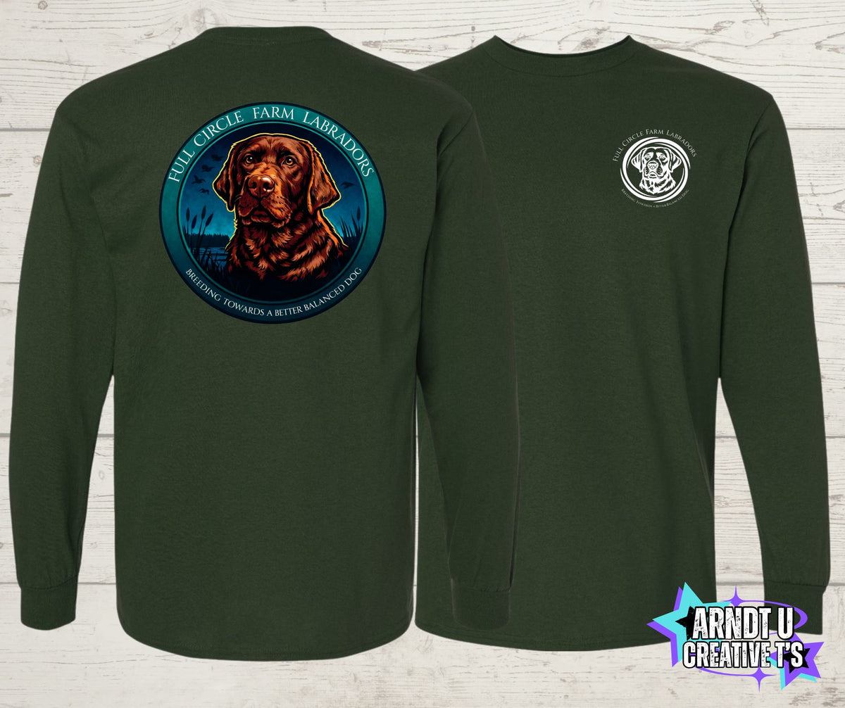 Full Circle Labradors Chocolate Lab Long Sleeve