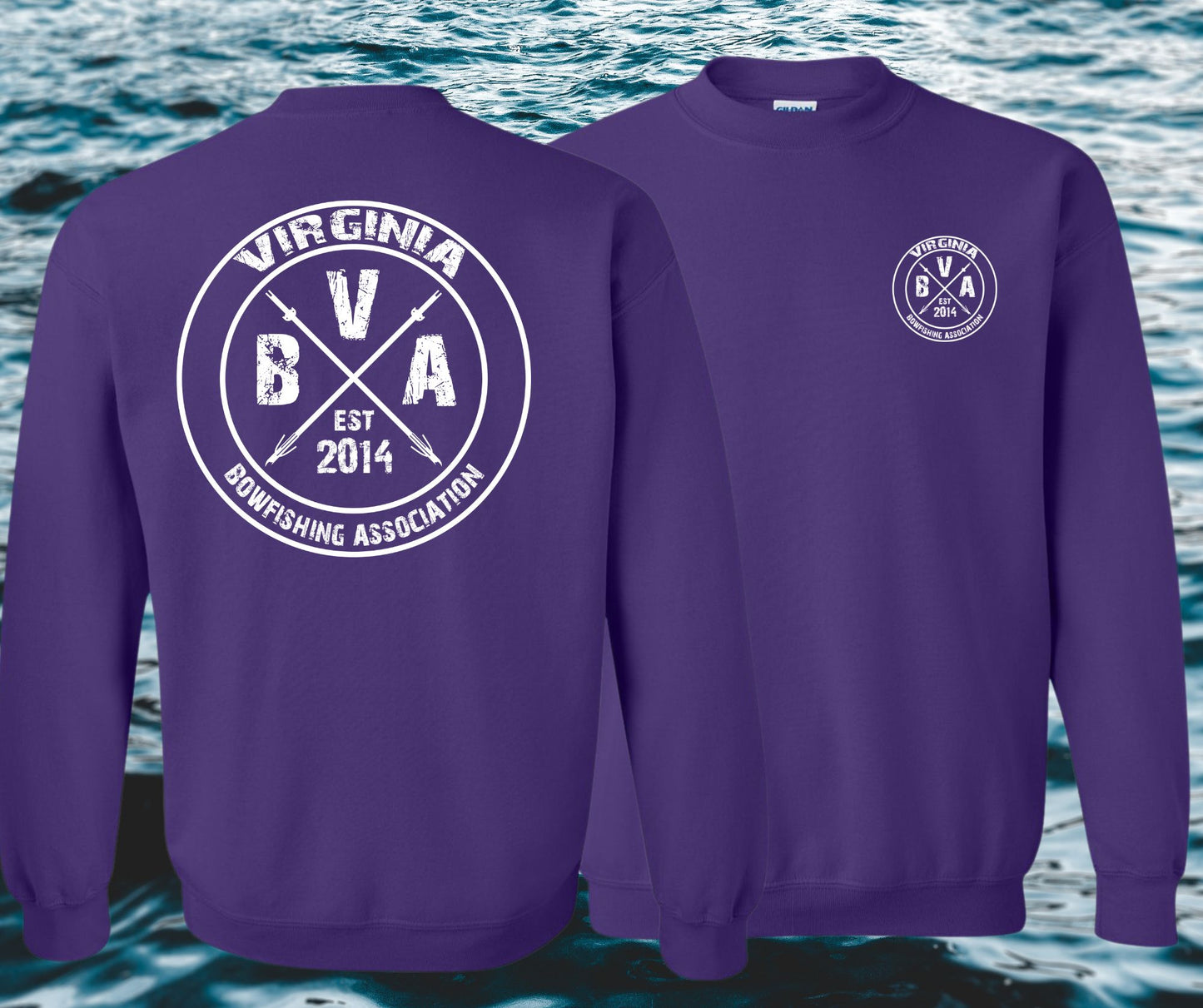 Virginia Bowfishing Assoc. Crewneck Sweatshirt