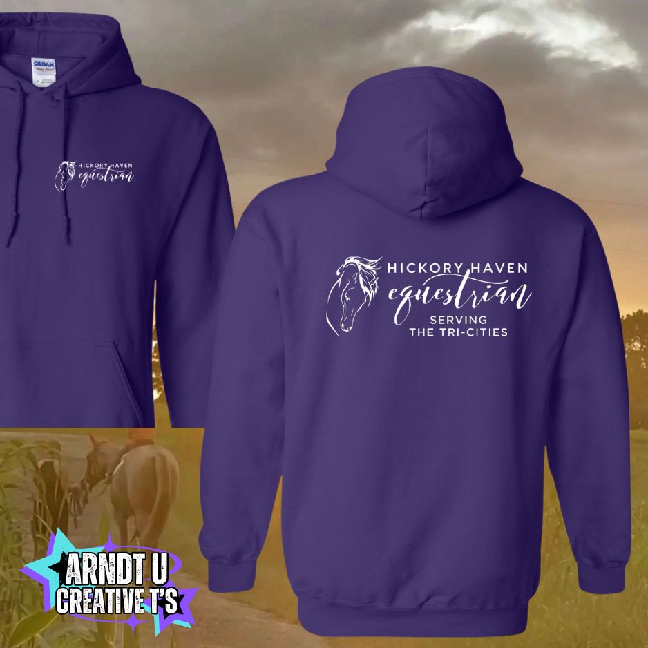 Youth Hickory Havens Hoodie Sweatshirt-White Writing