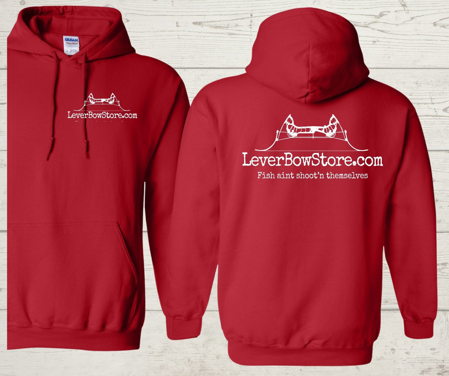 LeverBowStore.com Hoodies (White Logo)