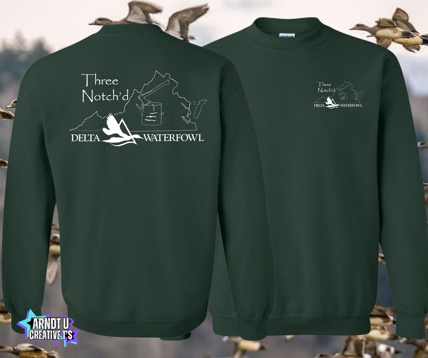 Three Notch'd Crewneck Sweatshirts