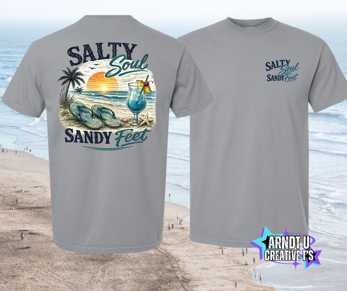 Salty Soul Sandy Feet Flips & A Cocktail