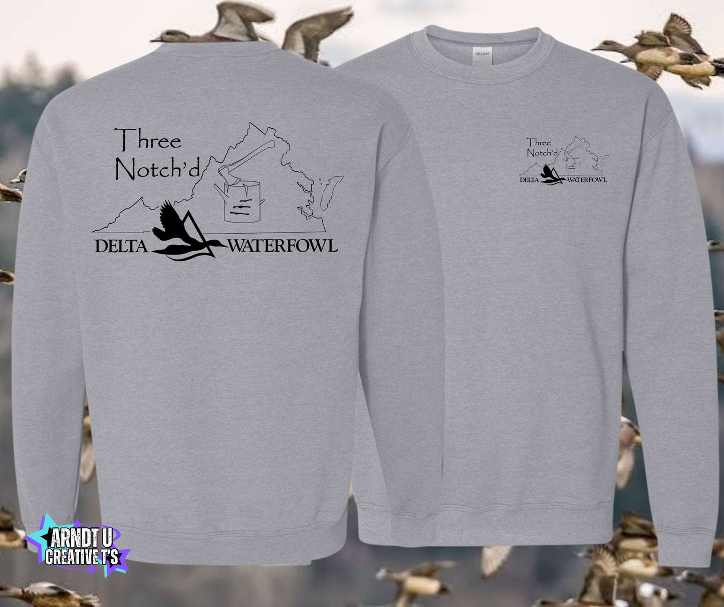 Three Notch'd Crewneck Sweatshirts