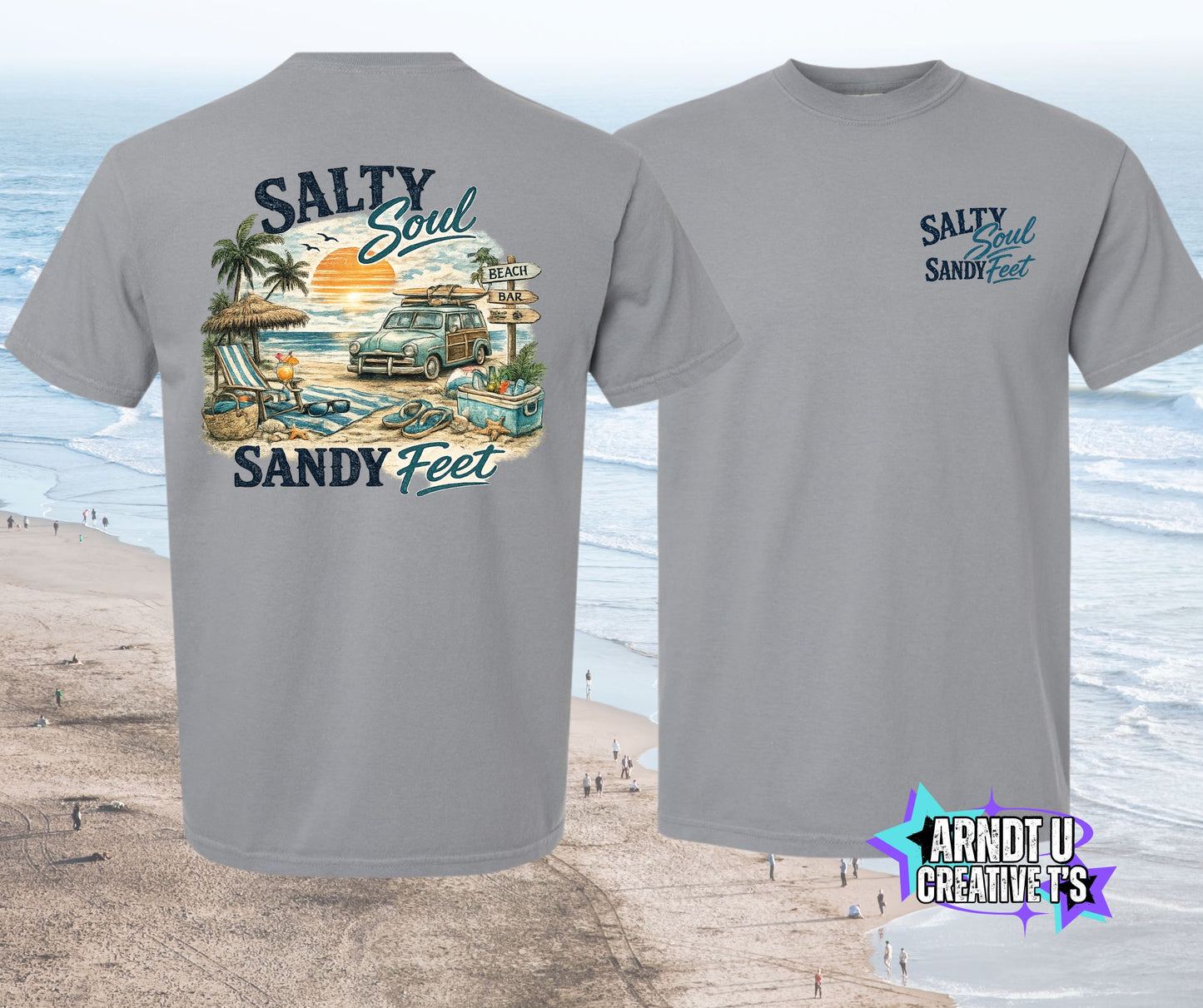Salty Soul Sandy Feet Old School Beach Wagon