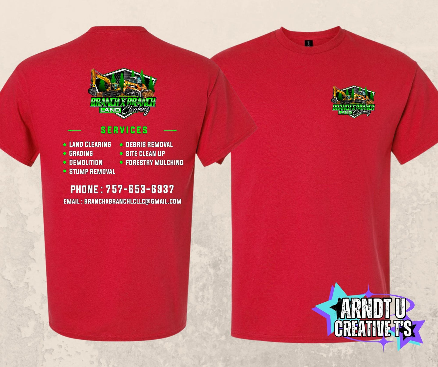 Branch X Branch Land Clearing Short Sleeve