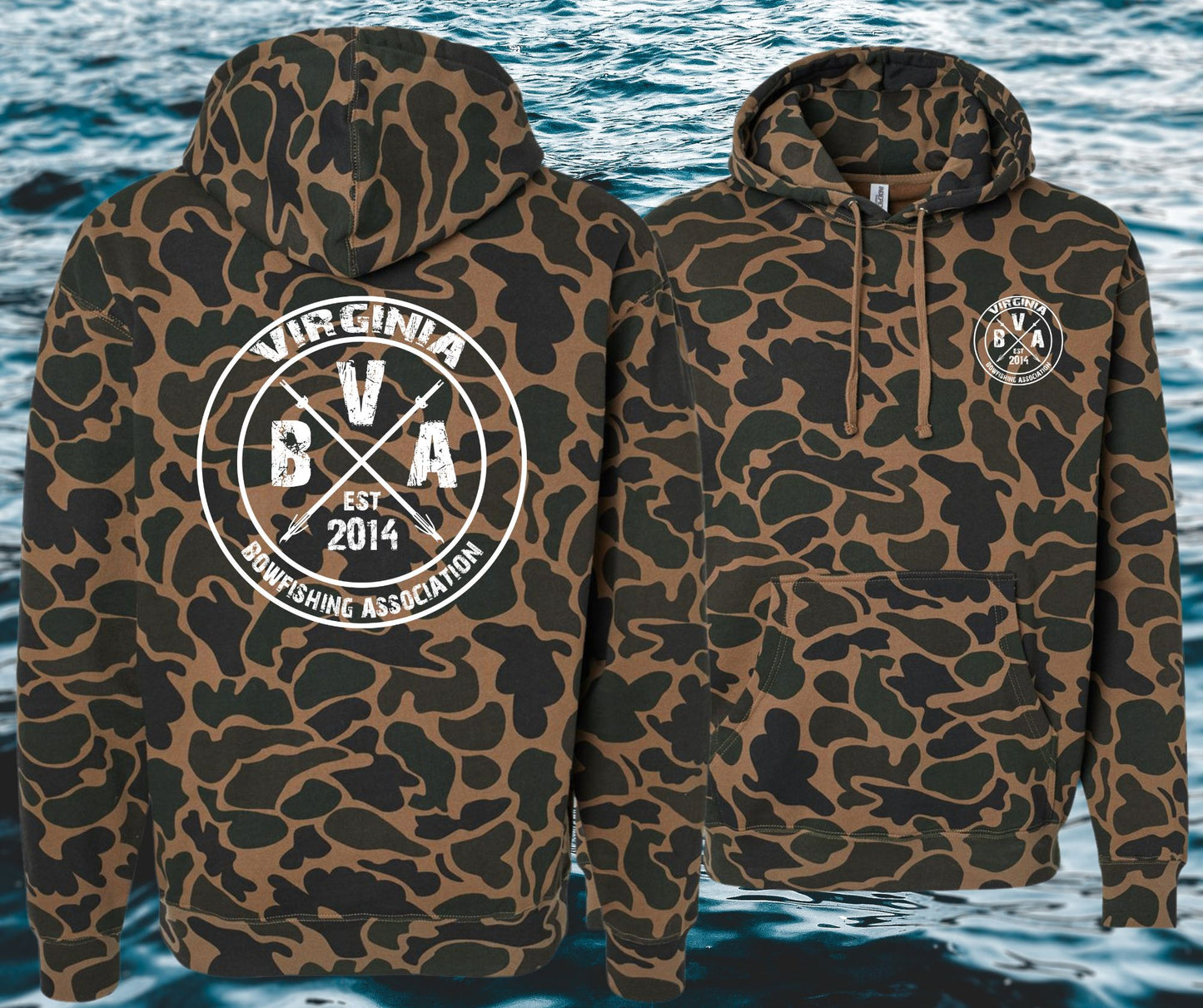 Virginia Bowfishing Assoc.  Independent Trading Company Hoodies