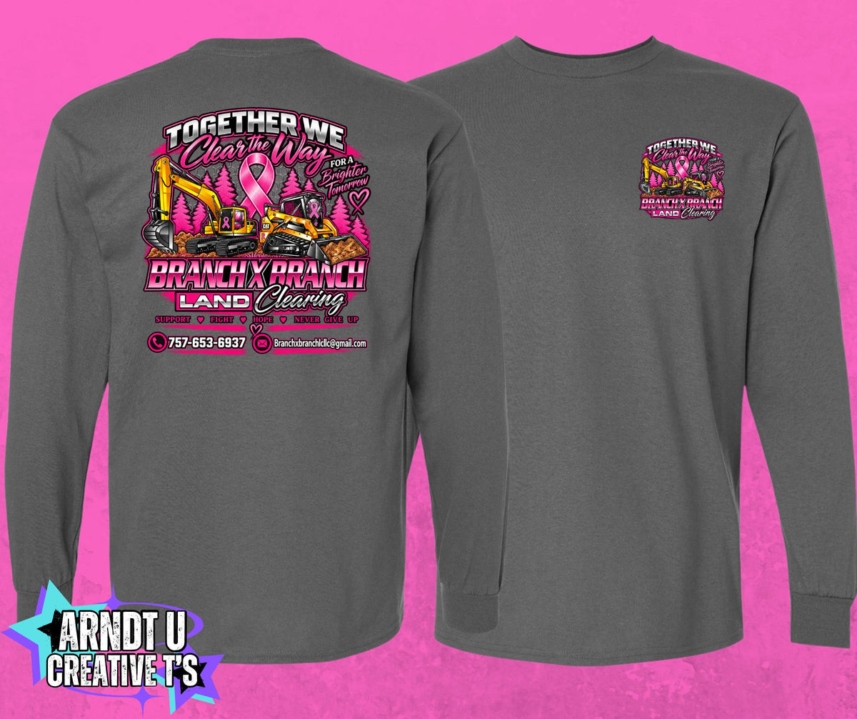 Breast Cancer Awareness BXB Land Clearing Long Sleeve
