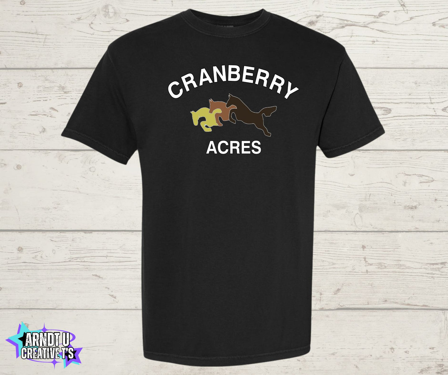 Cranberry Acres Short Sleeve Original Logo Front Only