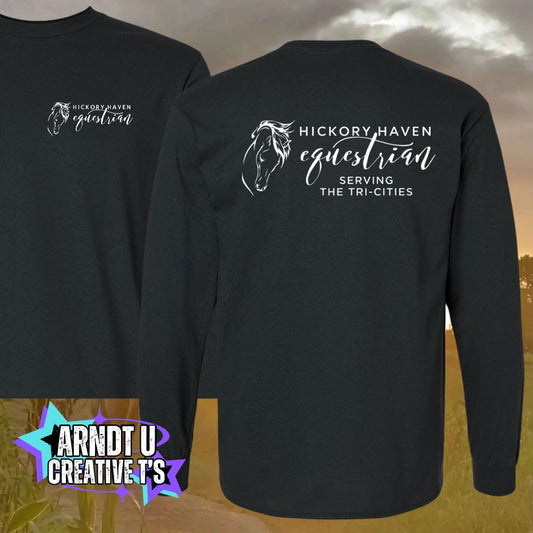 Youth Hickory Havens Long Sleeve-White Writing