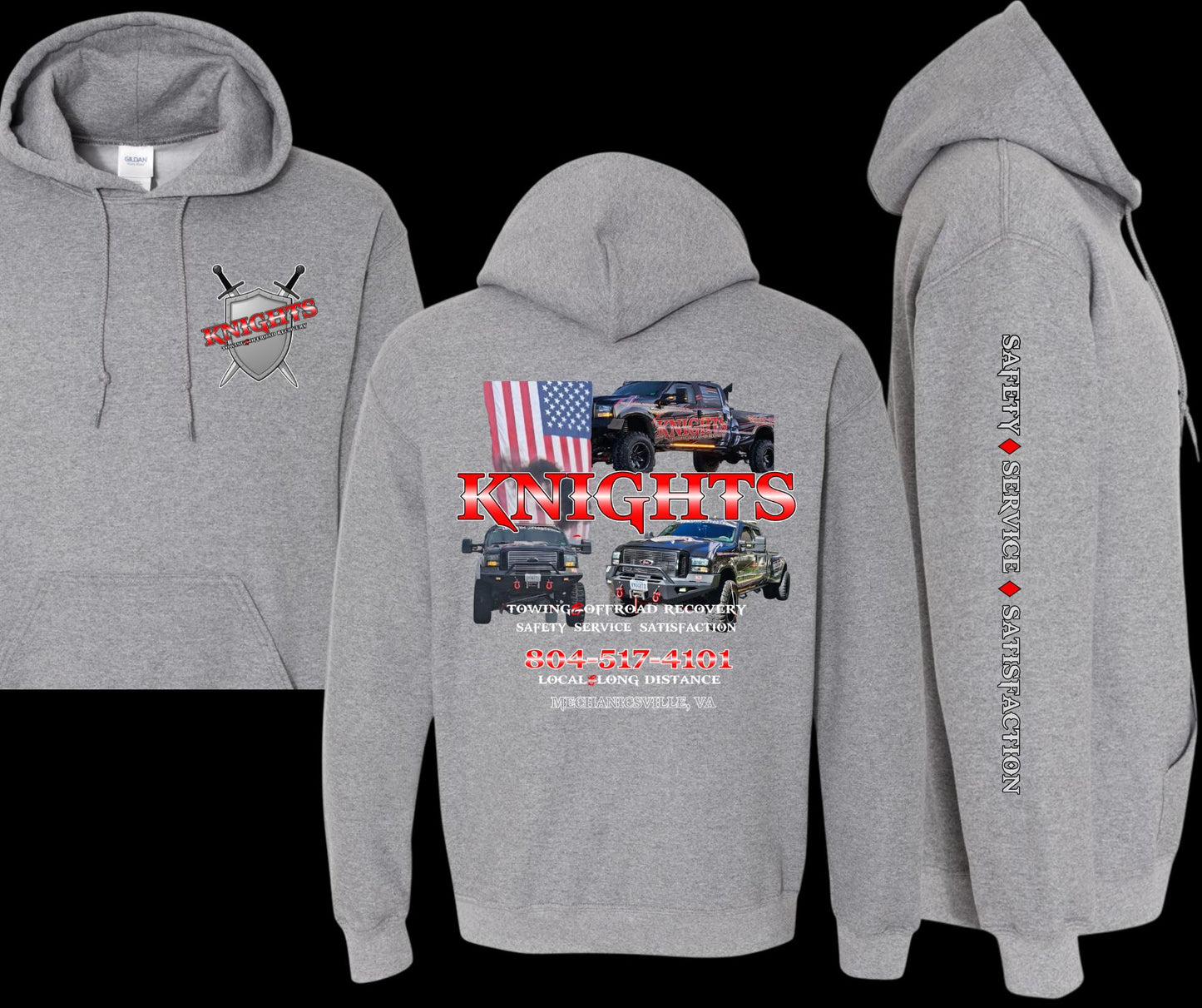 Youth Knights Towing Hoodie Sweatshirt
