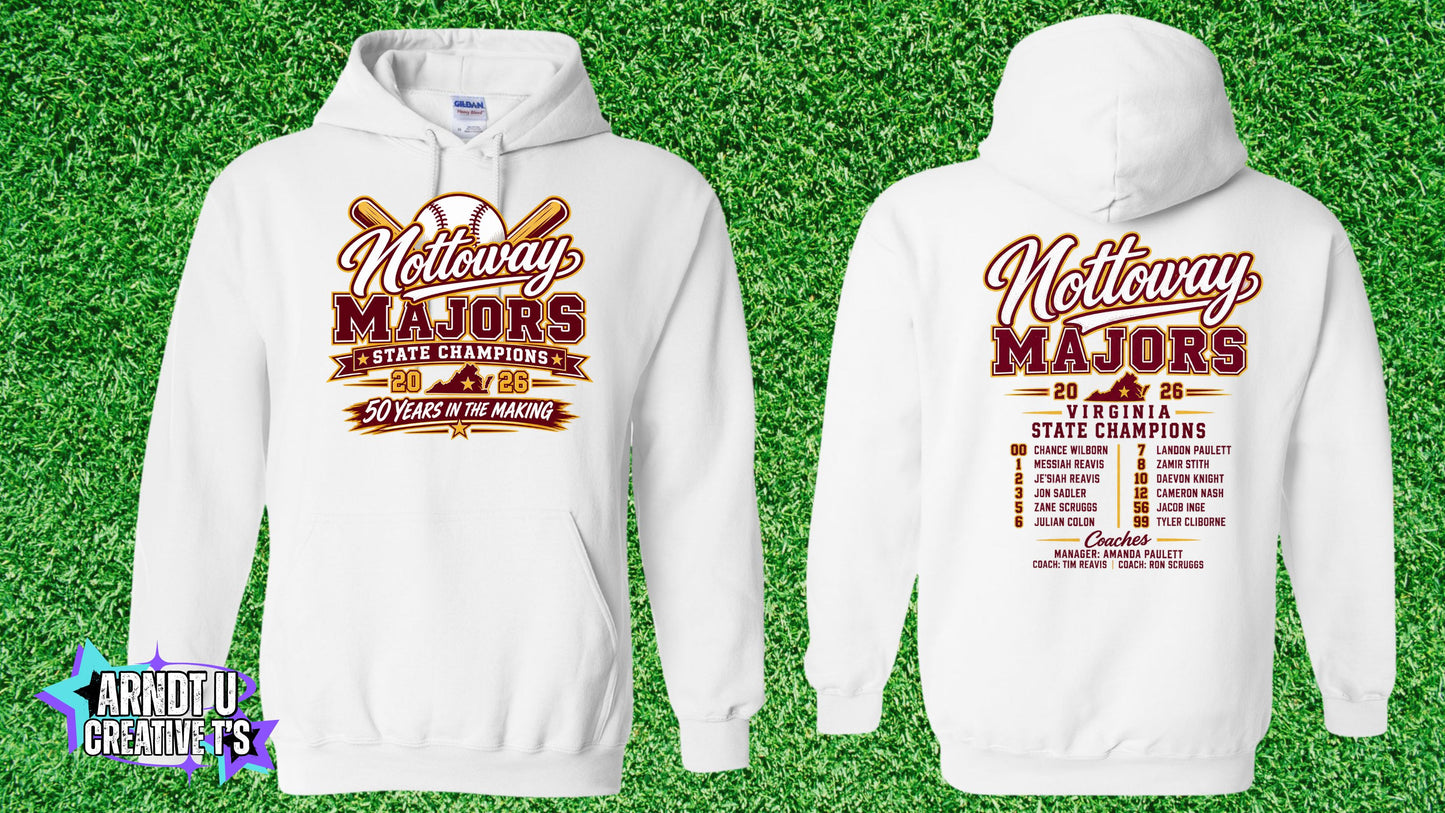 Nottoway Majors Gildan Hoodie Sweatshirt