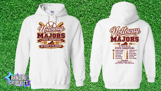 Nottoway Majors Gildan Hoodie Sweatshirt