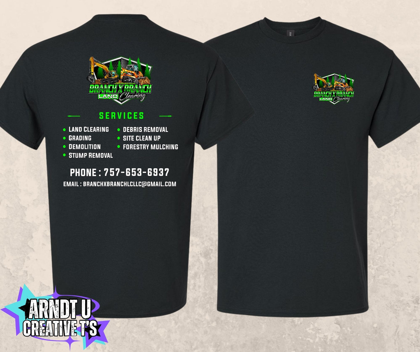 Branch X Branch Land Clearing Short Sleeve