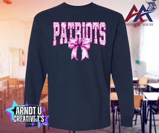 Patriots Pink Bow