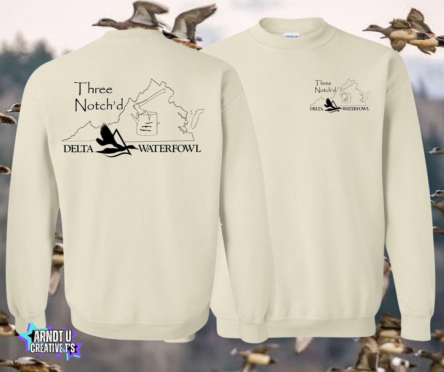 Three Notch'd Crewneck Sweatshirts