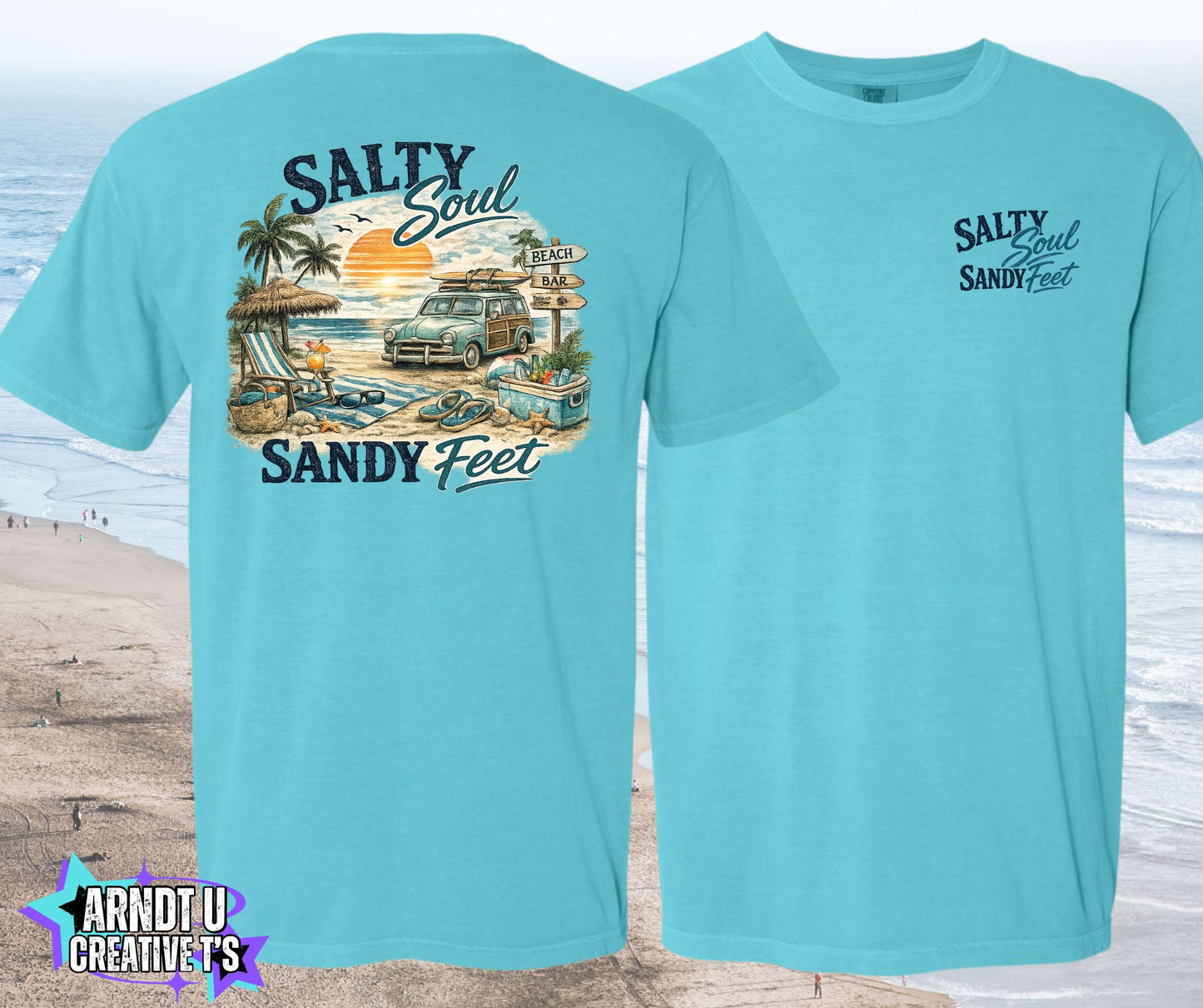 Salty Soul Sandy Feet Old School Beach Wagon
