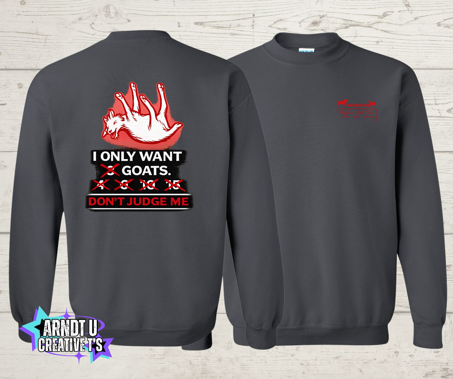 Mason Dixon Myotonic Goat Club Crewneck Sweatshirt