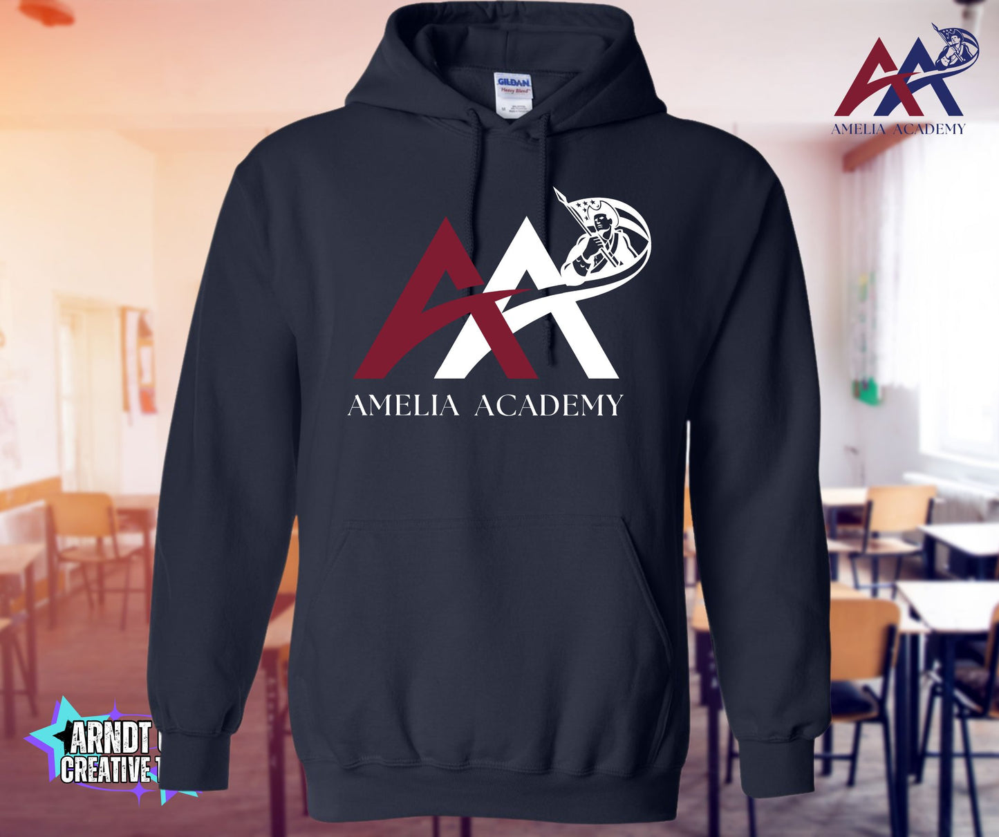 Amelia Academy Front Logo
