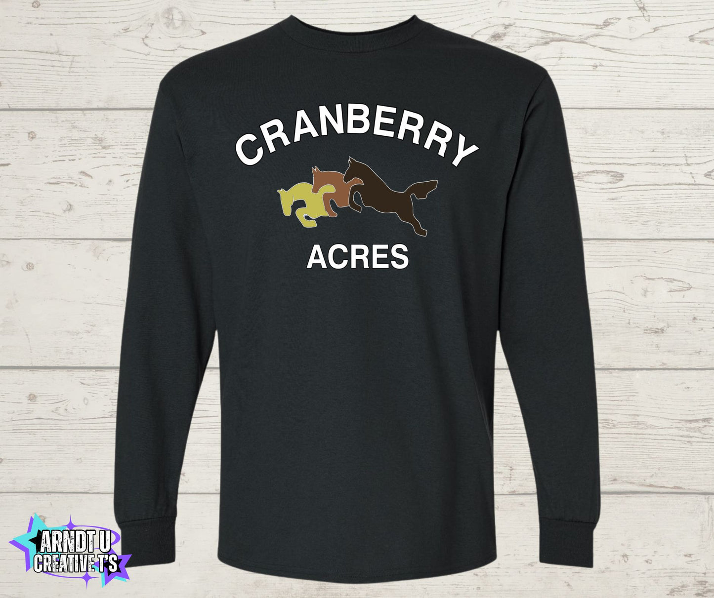Cranberry Acres Long Sleeve Original Logo Front Only