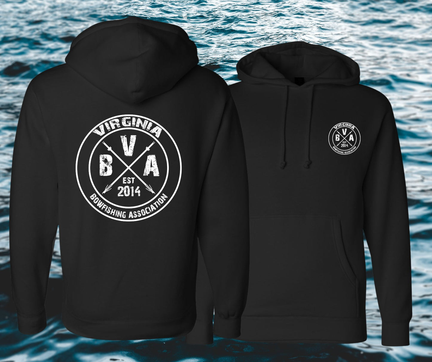 Virginia Bowfishing Assoc.  Independent Trading Company Hoodies