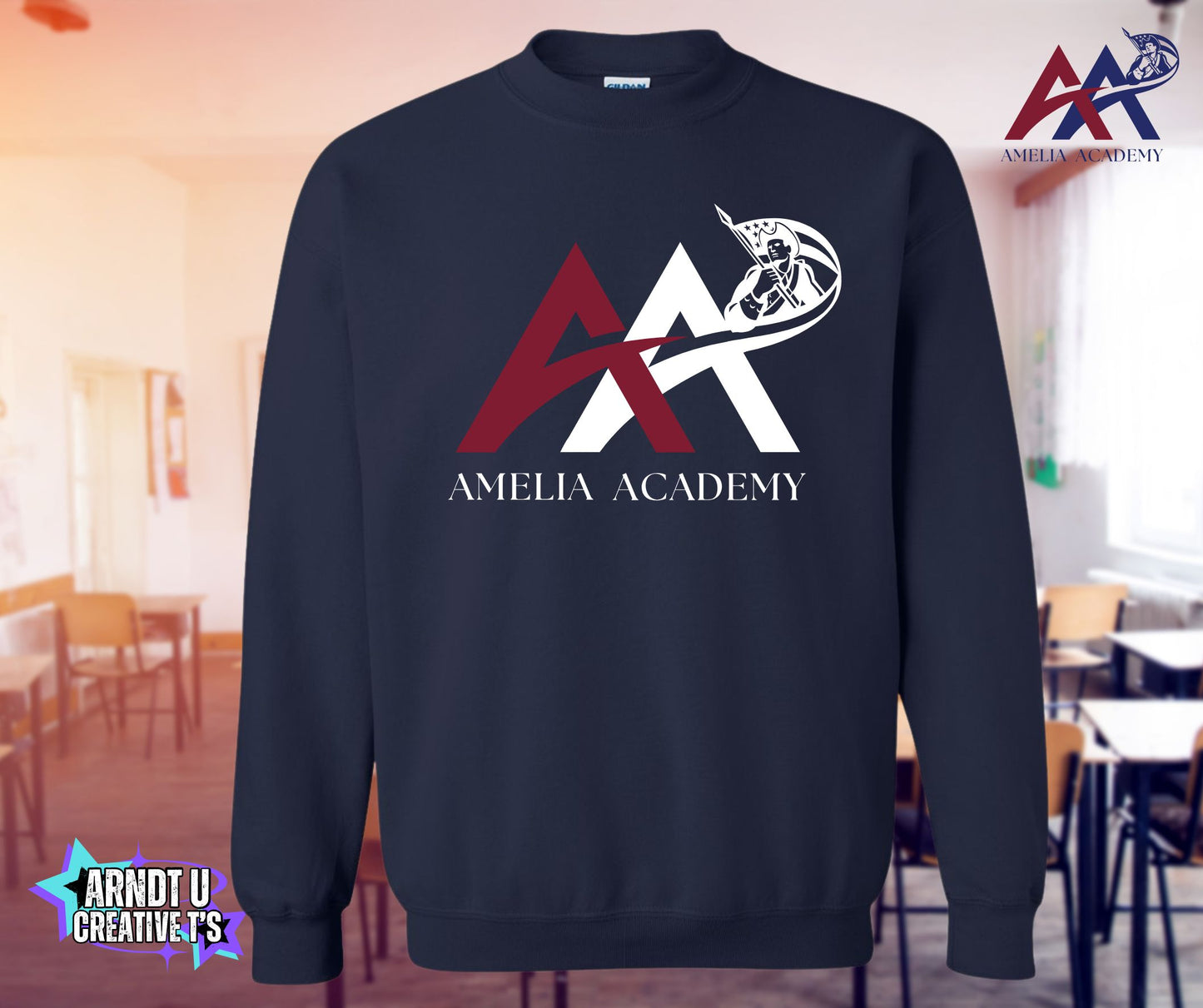 Amelia Academy Front Logo
