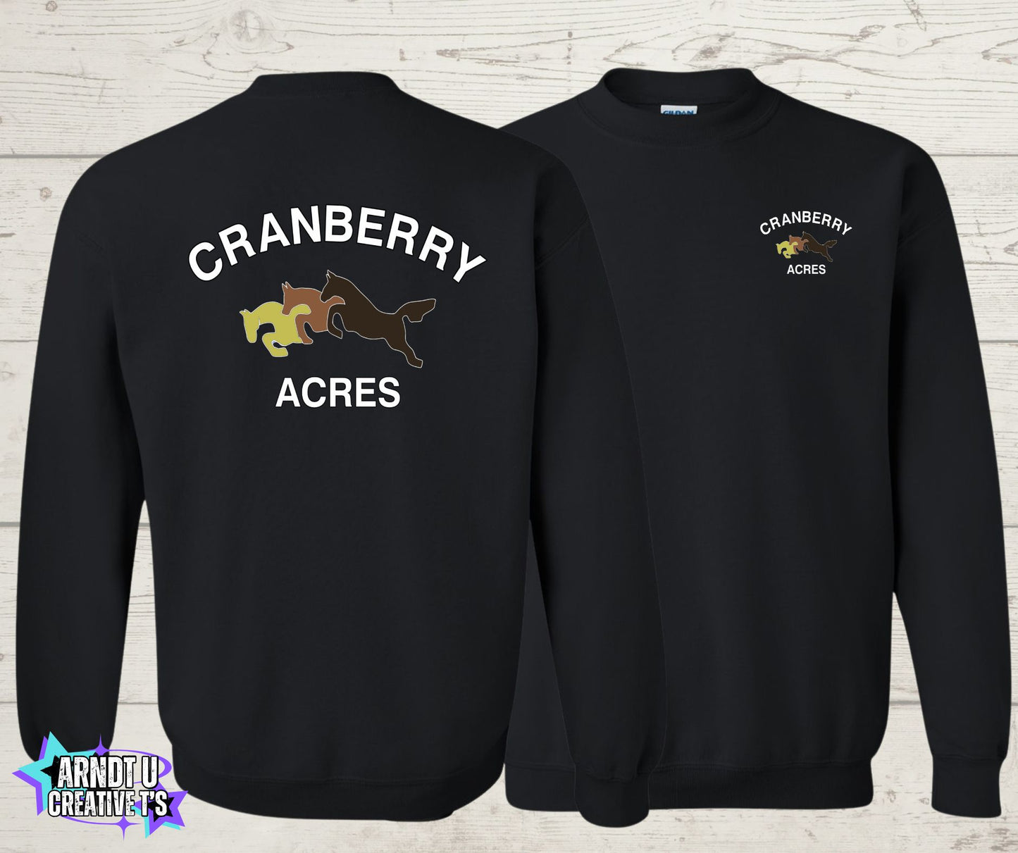 Cranberry Acres Crewneck Sweatshirt Original Logo