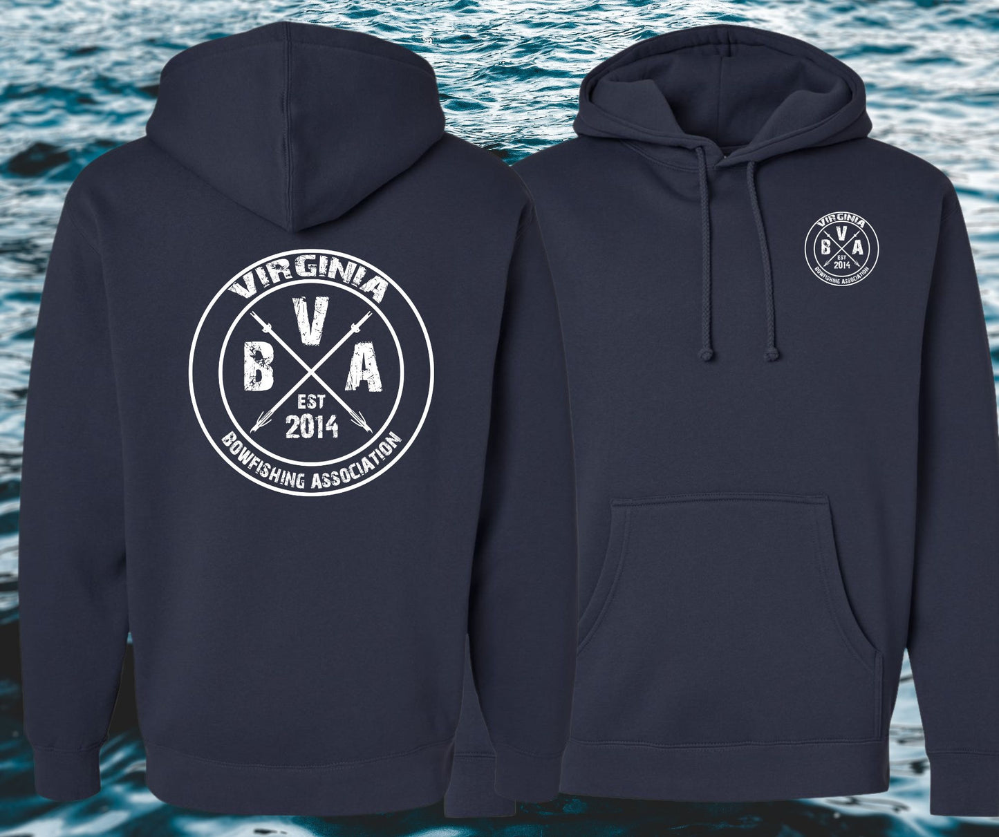 Virginia Bowfishing Assoc.  Independent Trading Company Hoodies