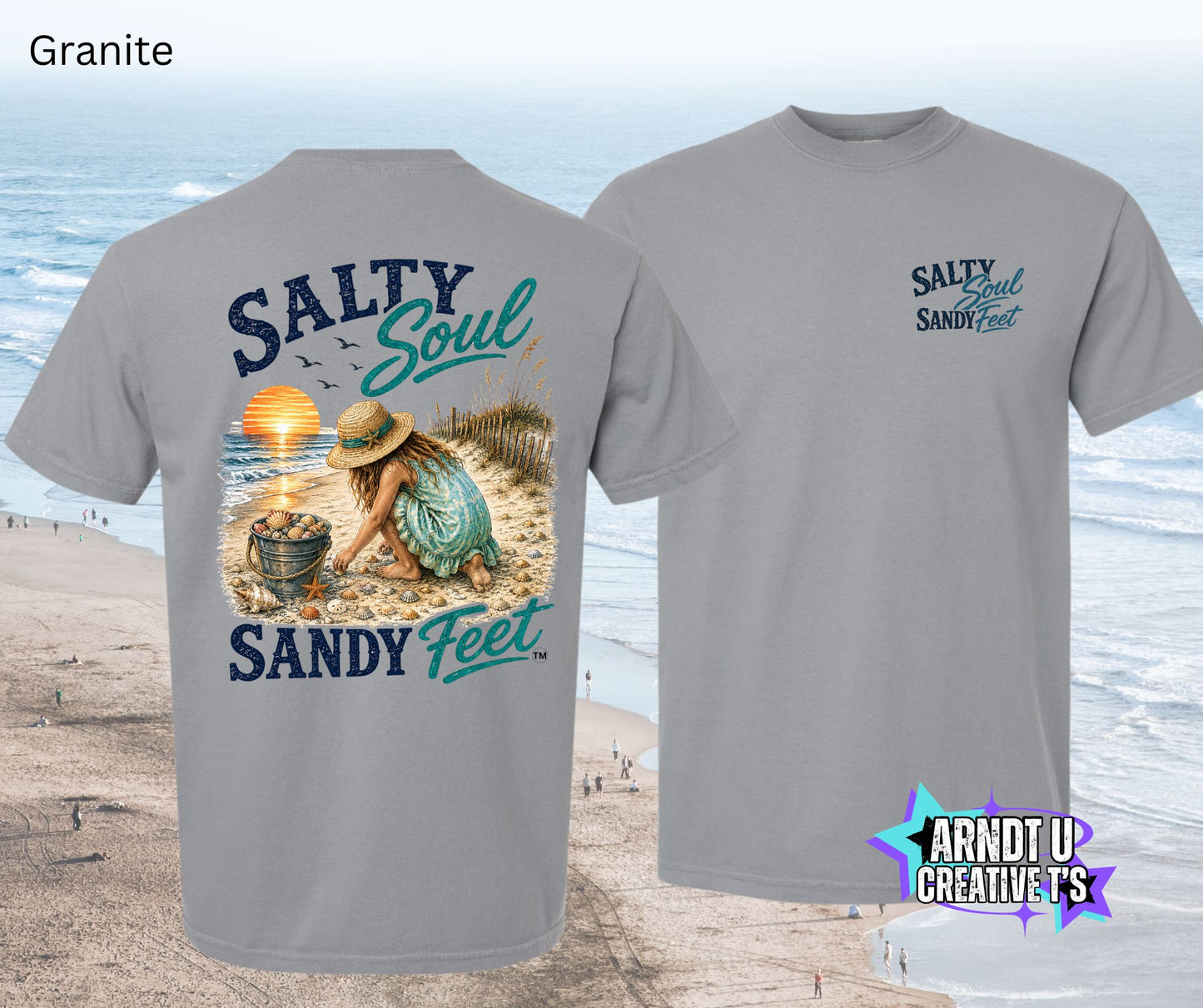 Salty Soul Sandy Feet Collecting Shells