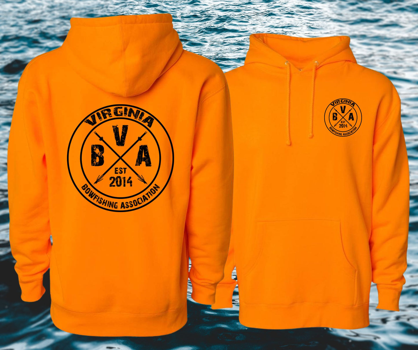 Virginia Bowfishing Assoc.  Independent Trading Company Hoodies