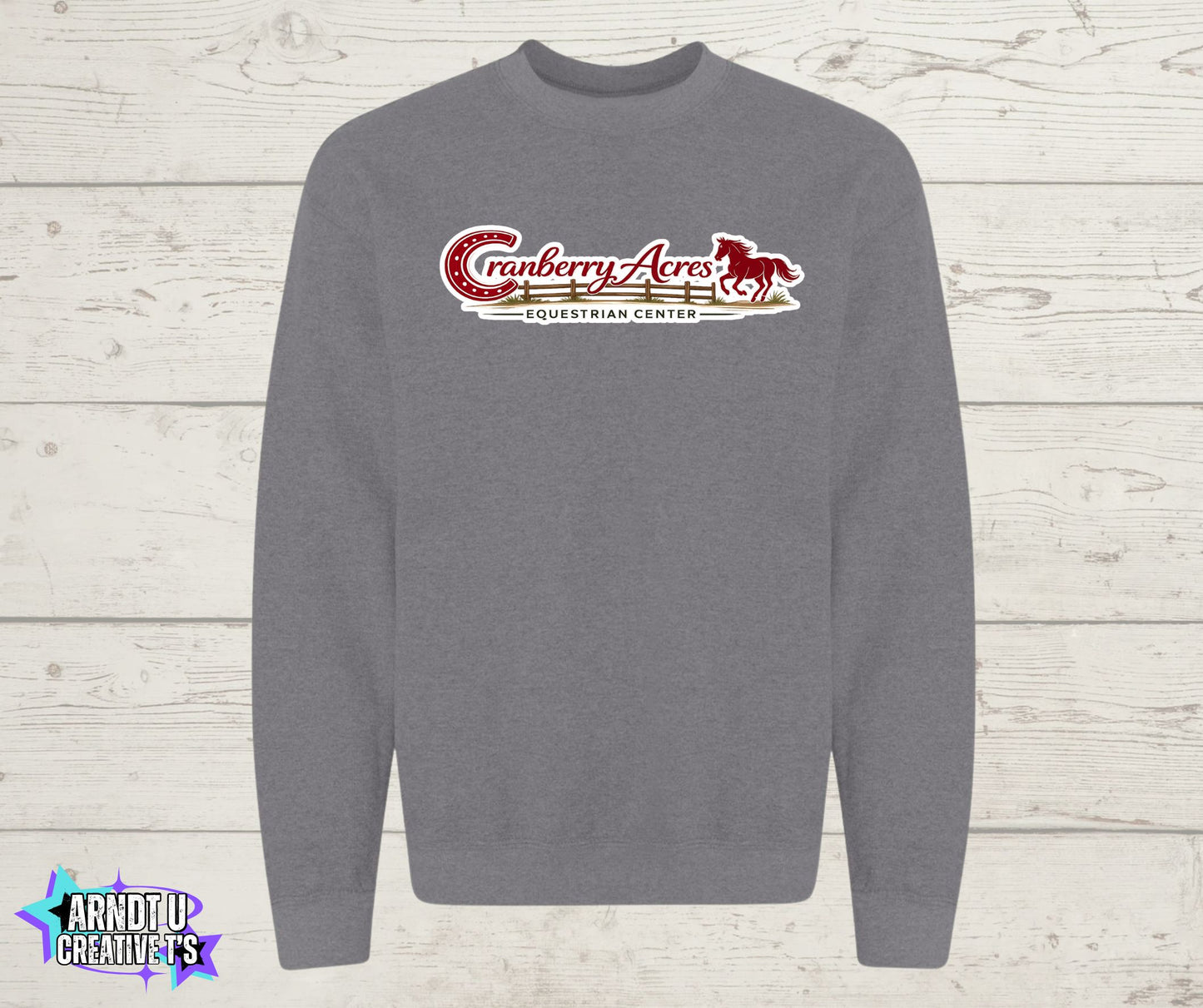 Cranberry Acres Crewneck Sweatshirt Horse