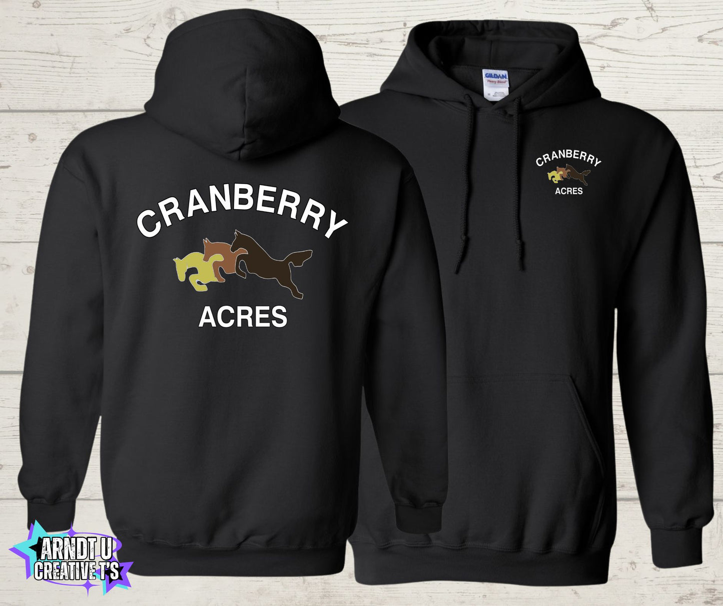 Cranberry Acres Gildan Hoodies Original Logo