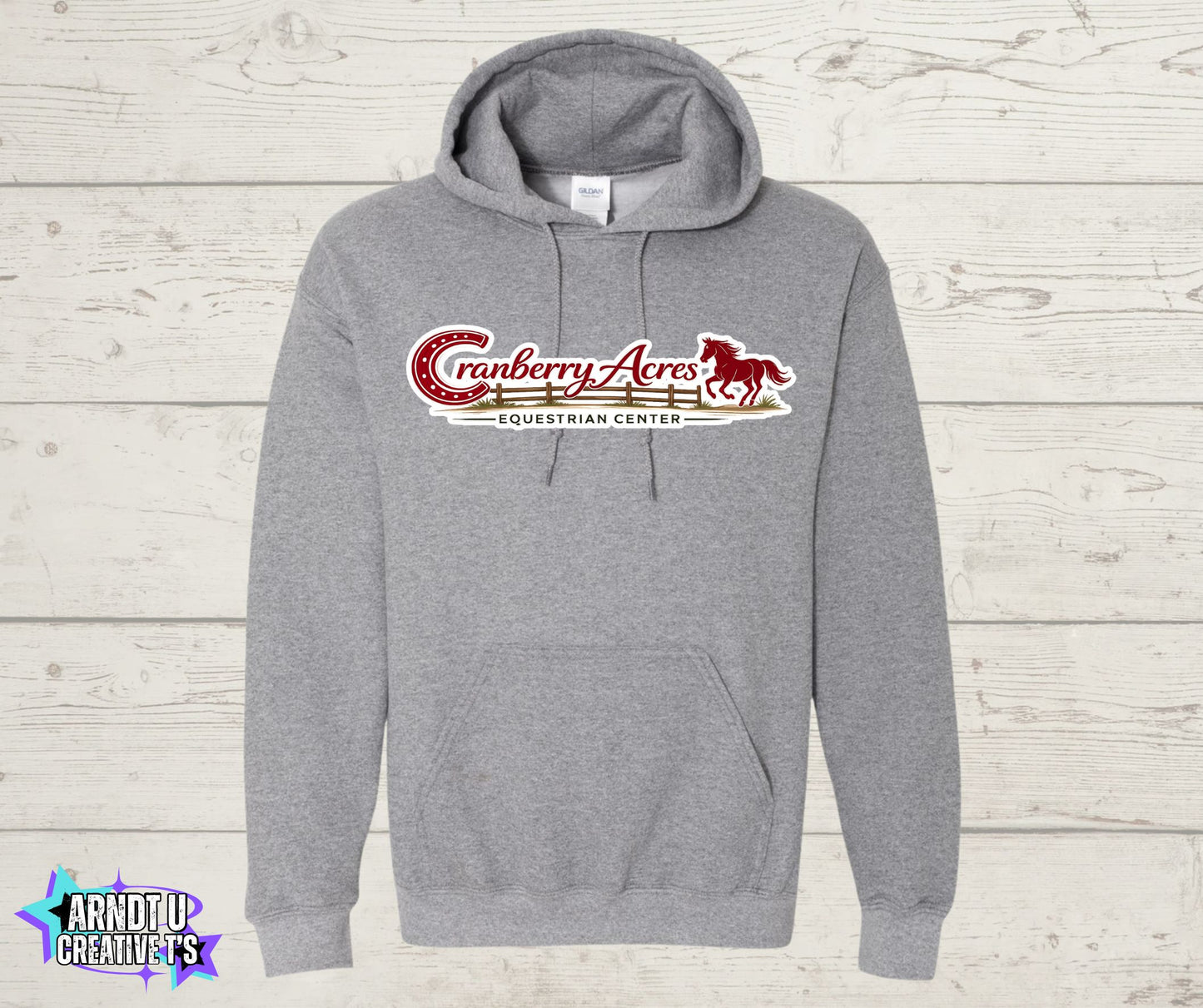 Cranberry Acres Gildan Hoodies Horse