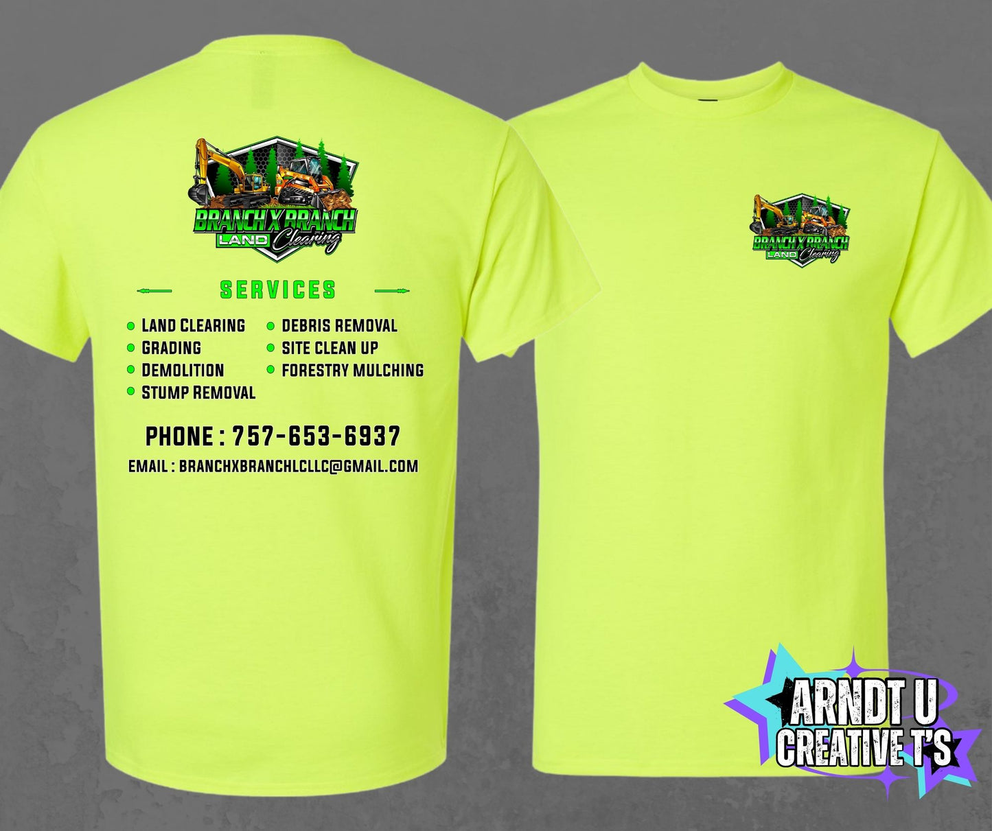 Branch X Branch Land Clearing Short Sleeve