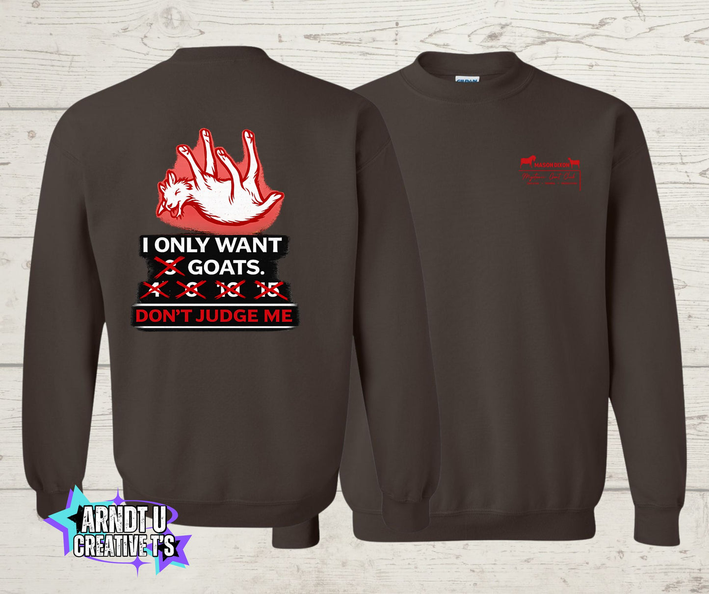 Mason Dixon Myotonic Goat Club Crewneck Sweatshirt